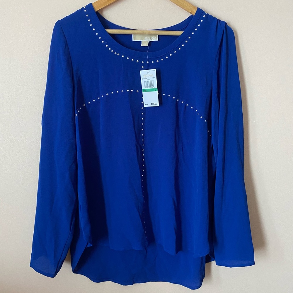 Michael Kors Blue Blouse